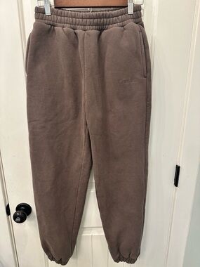 Comfrt Walnut Brown Signature Sweatpants Joggers - S Streetwear Loungwear